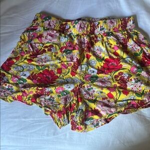 ban.do Floral Yellow Shorts M